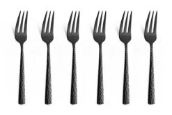 Amefa Felicity 3319 Kuchengabeln 6 Stück, Schwarz