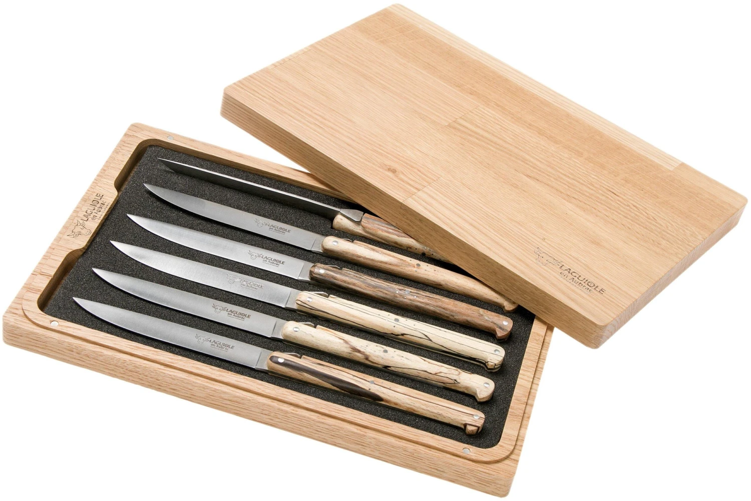 Laguiole En Aubrac Ancestral 6-teiliges Steakmesserset Buchenholz 1 Laguiole En Aubrac Ancestral 6-teiliges Steakmesserset Buchenholz