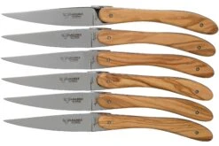 Laguiole En Aubrac Ecir Steakmesserset 6-teilig Olivenholz