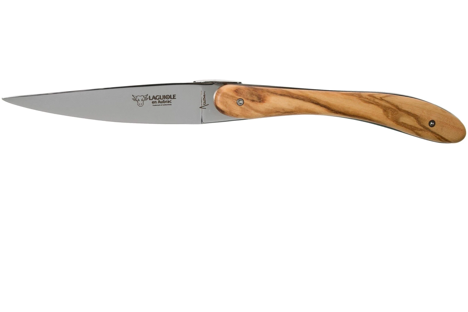 Laguiole En Aubrac Ecir Steakmesserset 6-teilig Olivenholz 2 Laguiole En Aubrac Ecir Steakmesserset 6-teilig Olivenholz – Bild 2