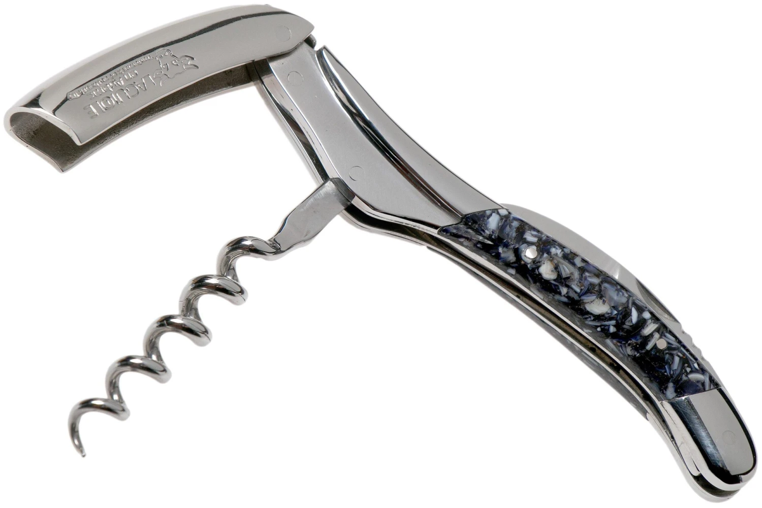 Laguiole En Aubrac SOM99CQHI Sommeliermesser Muschelschale 2 Laguiole En Aubrac SOM99CQHI Sommeliermesser Muschelschale – Bild 2