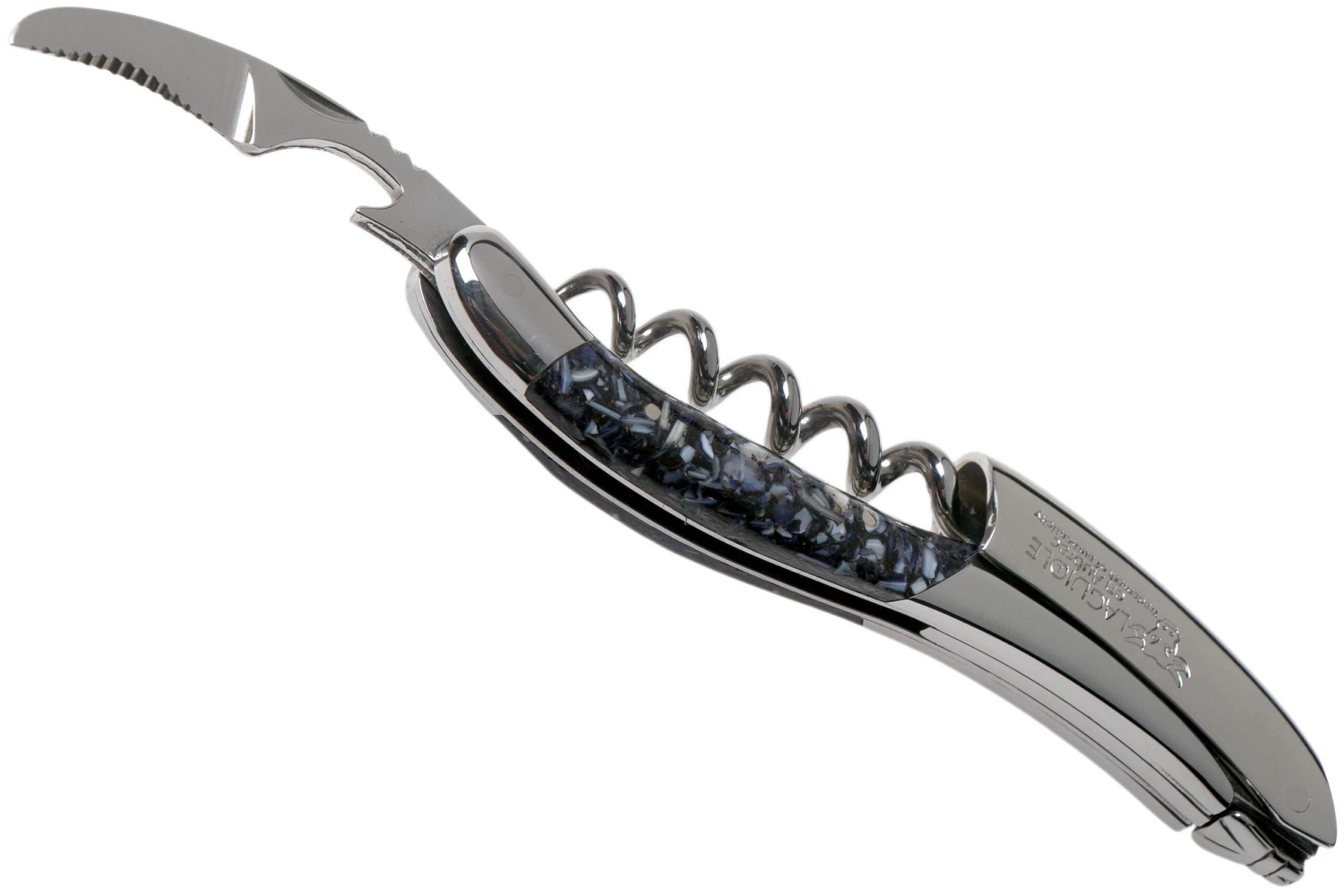 Laguiole En Aubrac SOM99CQHI Sommeliermesser Muschelschale 3 Laguiole En Aubrac SOM99CQHI Sommeliermesser Muschelschale – Bild 3