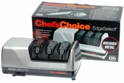 Chef's Choice CC120 Messerschärfer, Gebürstetes Metall -Victorin Geschaft CC22CC120 12 05 chefs choice cc120 slijpmachine geborsteld metaal cc22cc120 12 d5