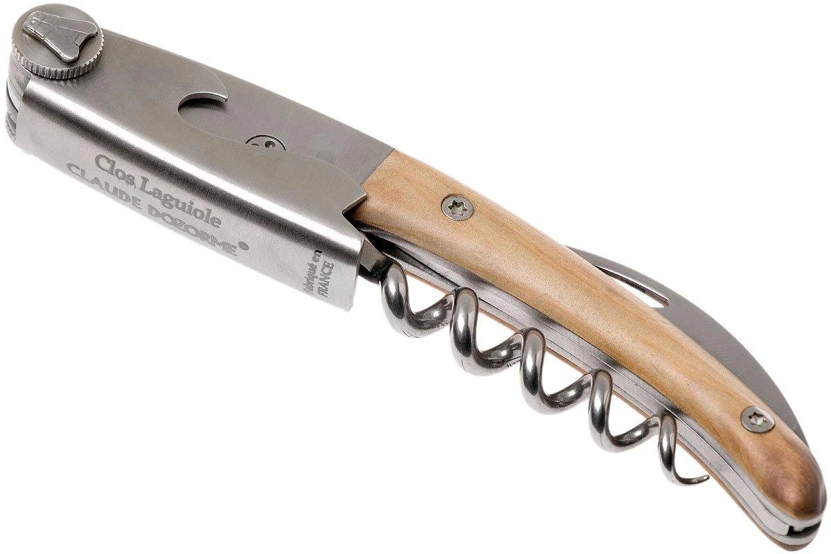 Claude Dozorme Clos Laguiole Kellnermesser, Olivenholz 1 Claude Dozorme Clos Laguiole Kellnermesser, Olivenholz