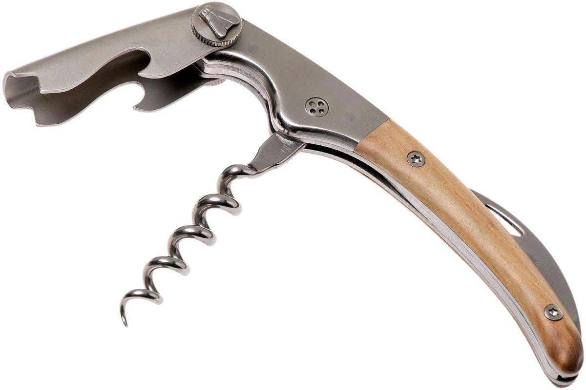 Claude Dozorme Clos Laguiole Kellnermesser, Olivenholz 2 Claude Dozorme Clos Laguiole Kellnermesser, Olivenholz – Bild 2