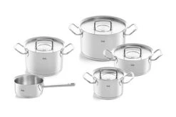 Fissler Original Profi Collection 084-129-05-000-0, 5-teiliges Topf-Set Mit Glasdeckeln
