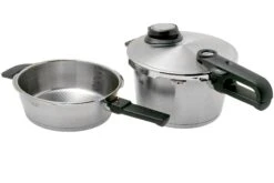 Fissler Vitavit® Premium 622-412-11-070, 3-teiliges Schnellkochtopf Set Mit Dampfeinsatz, 4,5 L