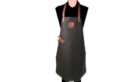 Knivesandtools Lederschürze Utah Choco 82cm