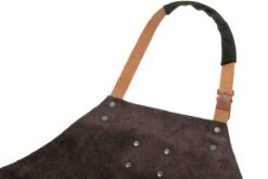 Knivesandtools Lederschürze Utah Choco 82cm -Victorin Geschaft KNSA340152 82 03 knivesandtools schort knsa340152 82 03
