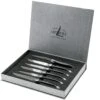 Forge De Laguiole Set Von 6 Steakmessern Schwarzes Horn, T62MINBN