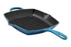 Le Creuset Signature Grillpfanne/Skilletquadratisch, 26 Cm, Azurblau -Victorin Geschaft LC20183262200422 03 lecreuset