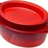 Le Creuset Doufeu Gusseisen Bratpfanne Oval, 32 Cm, 7,2L Rot