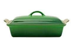 Le Creuset Auflaufform Rechteckig Mit Deckel, 33 Cm, Grün -Victorin Geschaft LC61002404080005 04 lecreuset