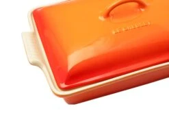 Le Creuset Auflaufform Rechteckig Mit Deckel, 33 Cm, Orange-rot -Victorin Geschaft LC91001533090000 04 lecreuset