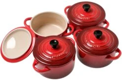 Le Creuset Les Céramiques Mini-Cocotte Set 10 Cm, Kirschrot