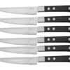 Maserin TEGI 2500TG01-N 6-teiliges Steakmesser-Set Mit Rolltasche, Schwarz