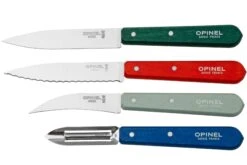 Opinel Les Essentiels Du Cuisinier 002576, 4-teiliges Schälmesserset