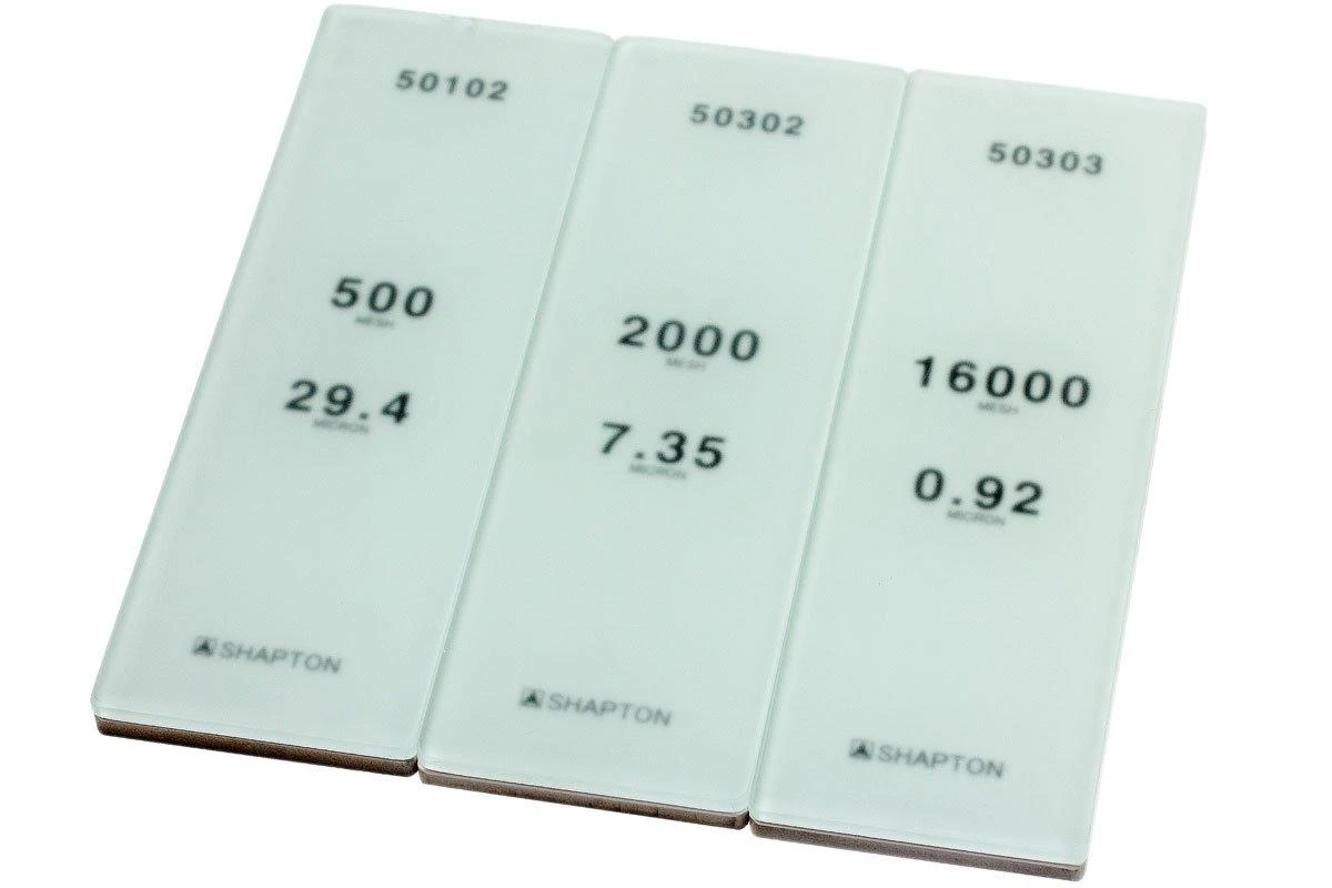 Shapton Glass Stone HR Schleifsteinset Körnung 500, 2000 Und 16000, 50408 2 Shapton Glass Stone HR Schleifsteinset Körnung 500, 2000 Und 16000, 50408 – Bild 2