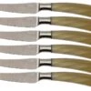 Saladini 6-teiliges Steakmesserset 23 Cm, Ochsenhorn