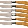 Saladini 6-teiliges Steakmesserset 23 Cm, Olivenholz