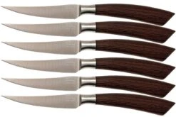Saladini 6-teiliges Steakmesserset 23 Cm, Wenge