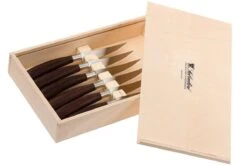 Saladini 6-teiliges Steakmesserset 23 Cm, Wenge -Victorin Geschaft SL4001PW6 03 saladini sl4001pw6 03