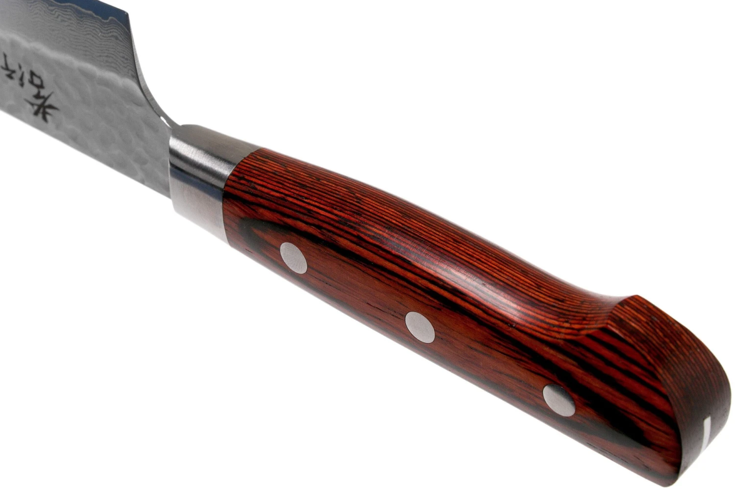 Sakai Takayuki 33-Layer Damascus Kochmesser 18 Cm, Mahagoni 4 Sakai Takayuki 33-Layer Damascus Kochmesser 18 Cm, Mahagoni – Bild 4