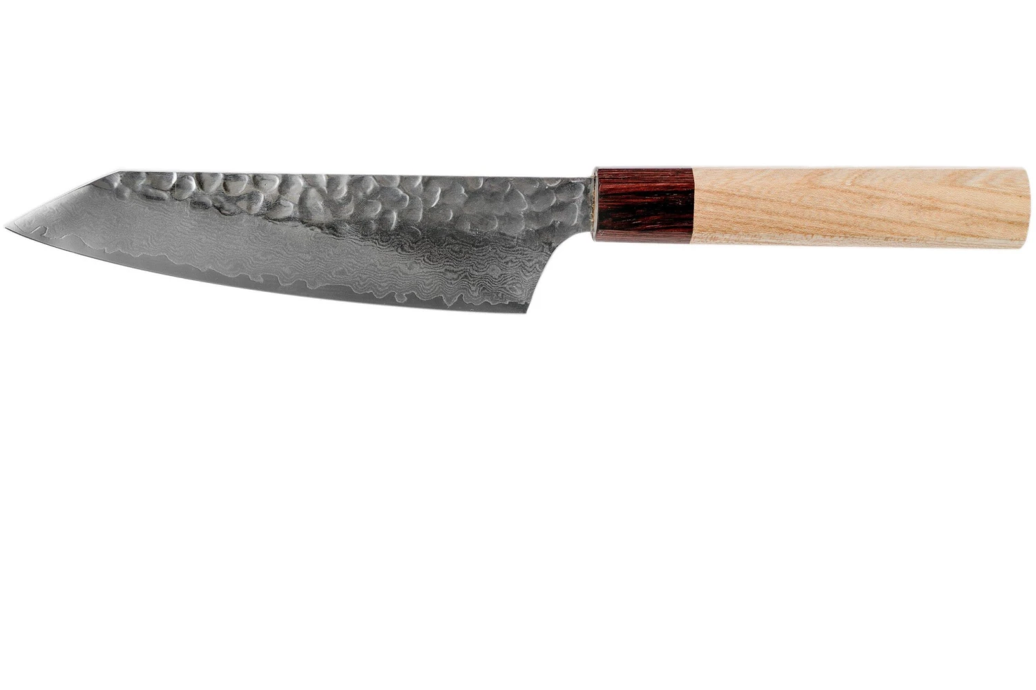 Sakai Takayuki Bunka 33-Layer Damascus Hammered WA 16 Cm 1 Sakai Takayuki Bunka 33-Layer Damascus Hammered WA 16 Cm