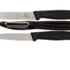 Victorinox SwissClassic Gemüsemesser Schwarz, 3er-Set, 6.7113.31