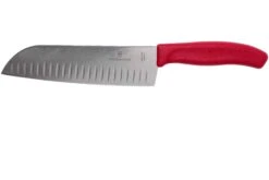 Victorinox SwissClassic 6.8521.17B Santoku Mit Kullen 17 Cm, Rot