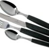Victorinox Swiss Modern 6.9093.11W.24, 24-teiliges Besteckset Mit Tomatenmesser, Schwarz
