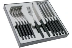 Victorinox Swiss Modern 6.9093.12W.12, 12-teiliges Besteckset Mit Steakmesser, Schwarz -Victorin Geschaft VT6 9093 12W 12 02 victorinox