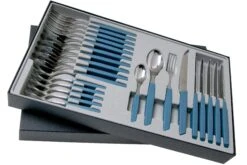 Victorinox Swiss Modern 6.9096.11W2.24, 24-teiliges Besteckset Mit Tomatenmesser, Blau -Victorin Geschaft VT6 9096 11W2 24 02 victorinox