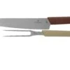 Victorinox Swiss Modern Tranchiermesser Und -gabel, Weintrauben-rot Und Mandel-beige