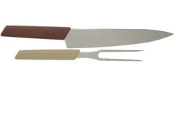 Victorinox Swiss Modern Tranchiermesser Und -gabel, Weintrauben-rot Und Mandel-beige -Victorin Geschaft VT6 9096 21G 02 victorinox