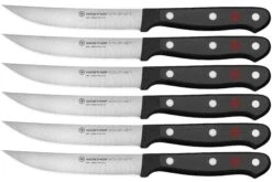 Wüsthof Gourmet 6-teiliger Steakmessersatz, 1125060601 11 Wüsthof Gourmet 6-teiliger Steakmessersatz, 1125060601 -Victorin Geschaft WU1125060601 01 wusthof stockfoto v2