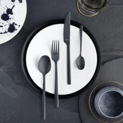 Amefa Manille All You Need 9035 Besteckset 42-teilig, Schwarz -Victorin Geschaft manille bestekset 42 delig zwart ambiance 9035atay02e29